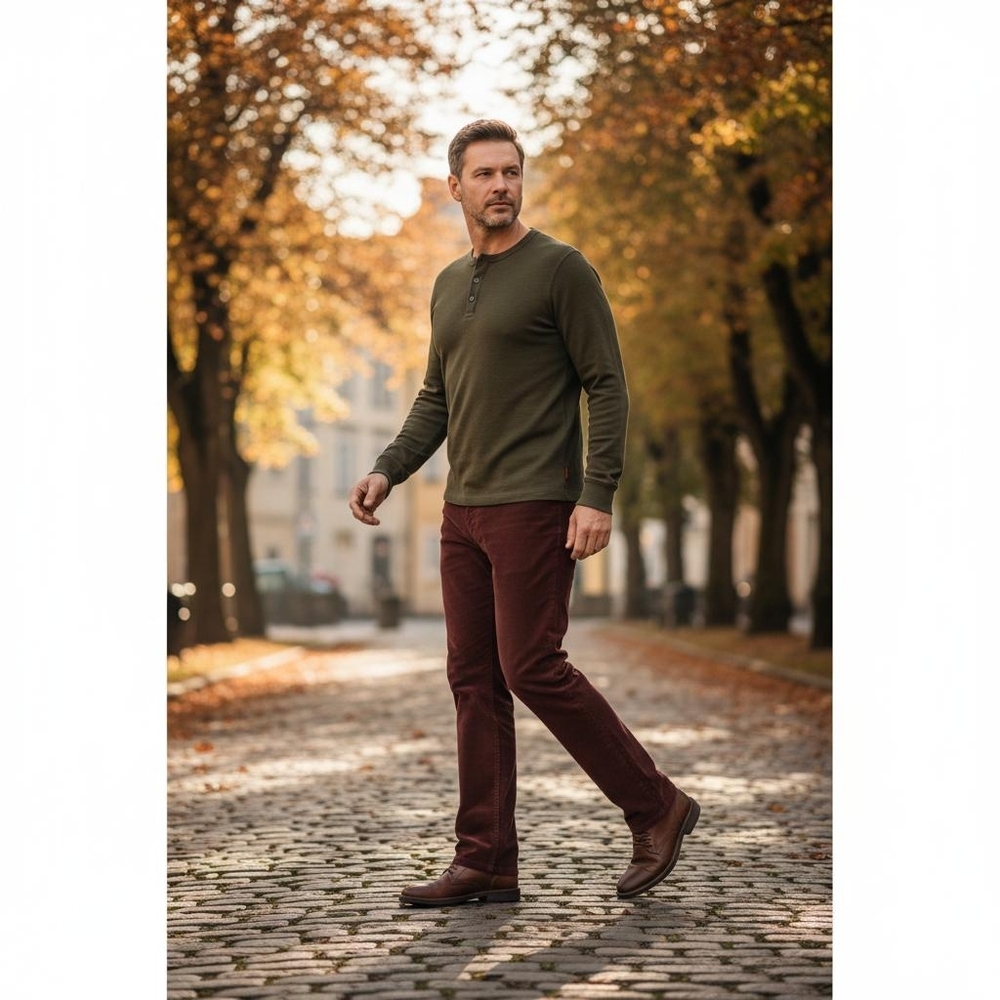 BURBERRY Brit burgundy corduroy pants size 38R big and tall